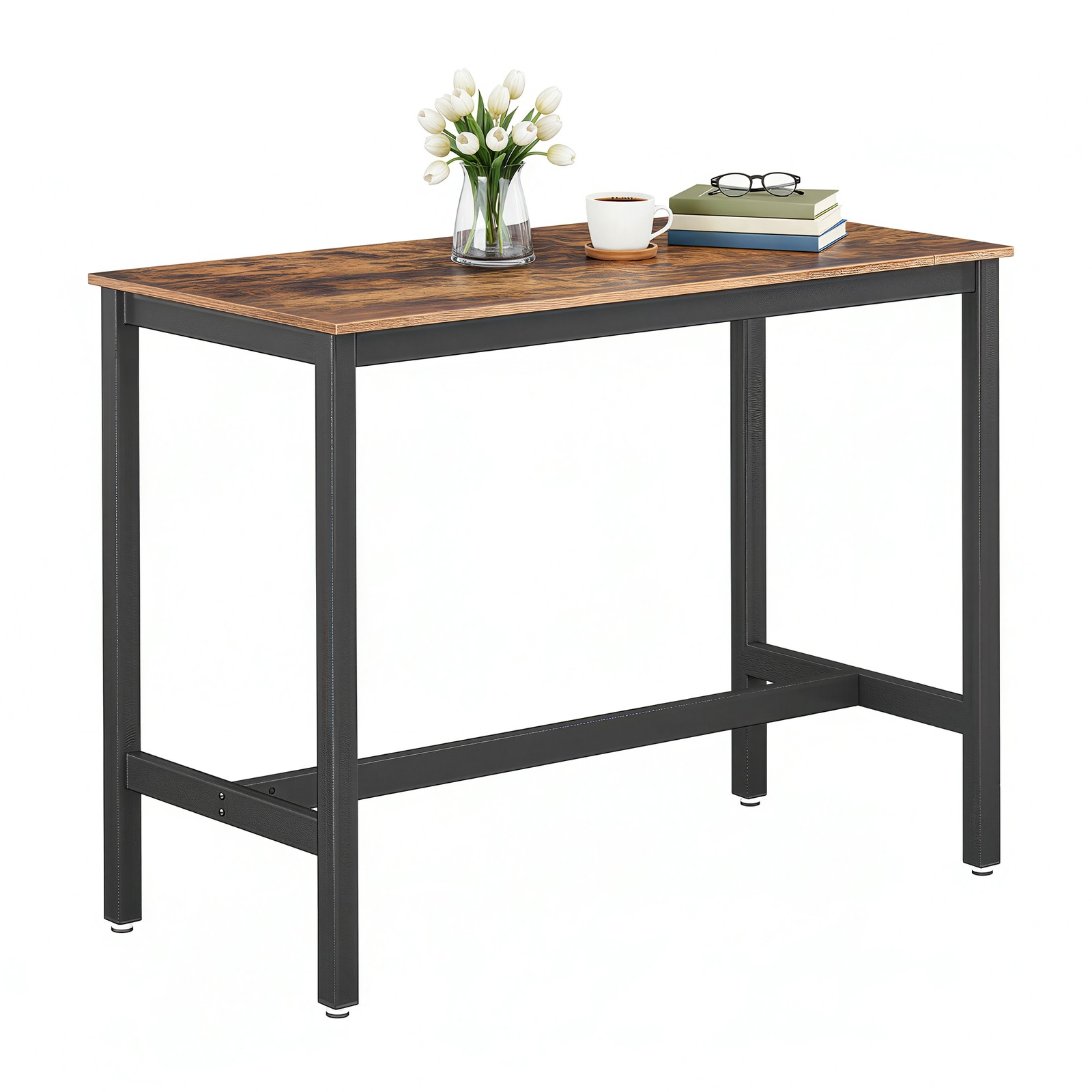 Kõrge laud, industriaalses stiilis baarilaud, vastupidav köögilaud