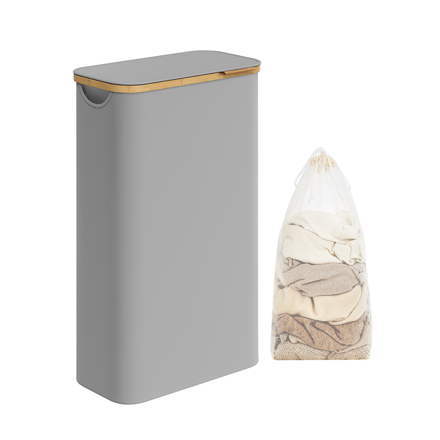 Pesukorv 60 liitrit halli kaanega