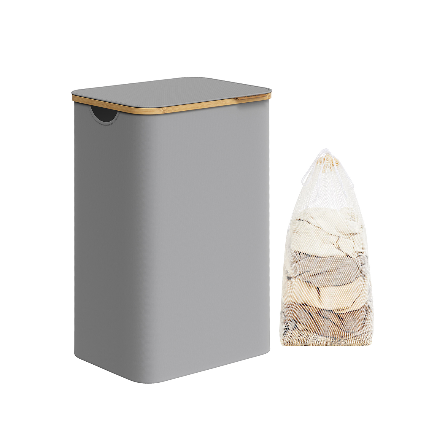 Pesukorv 90 liitrit eemaldatava pesukotiga, tuvihall