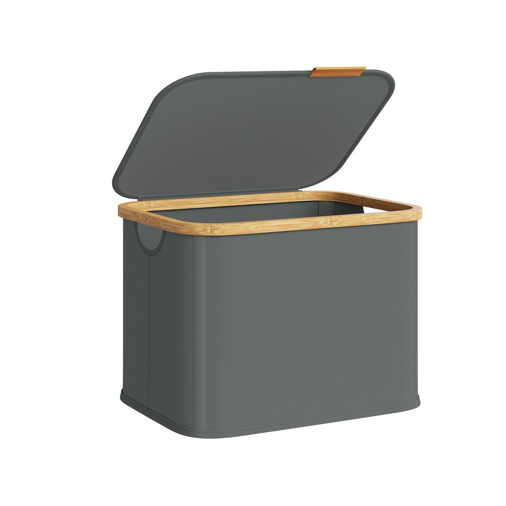 Pesukorv kaanega, 40 liitrit, Oxford-kangast, kiltkivihall