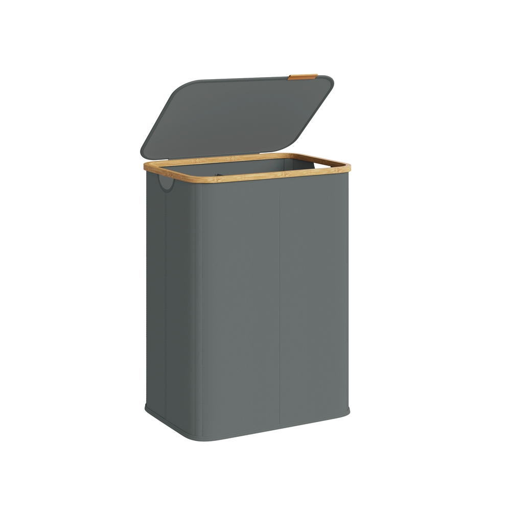 Pesukorv kaanega, 140 liitrit, Oxford-kangast, kiltkivihall