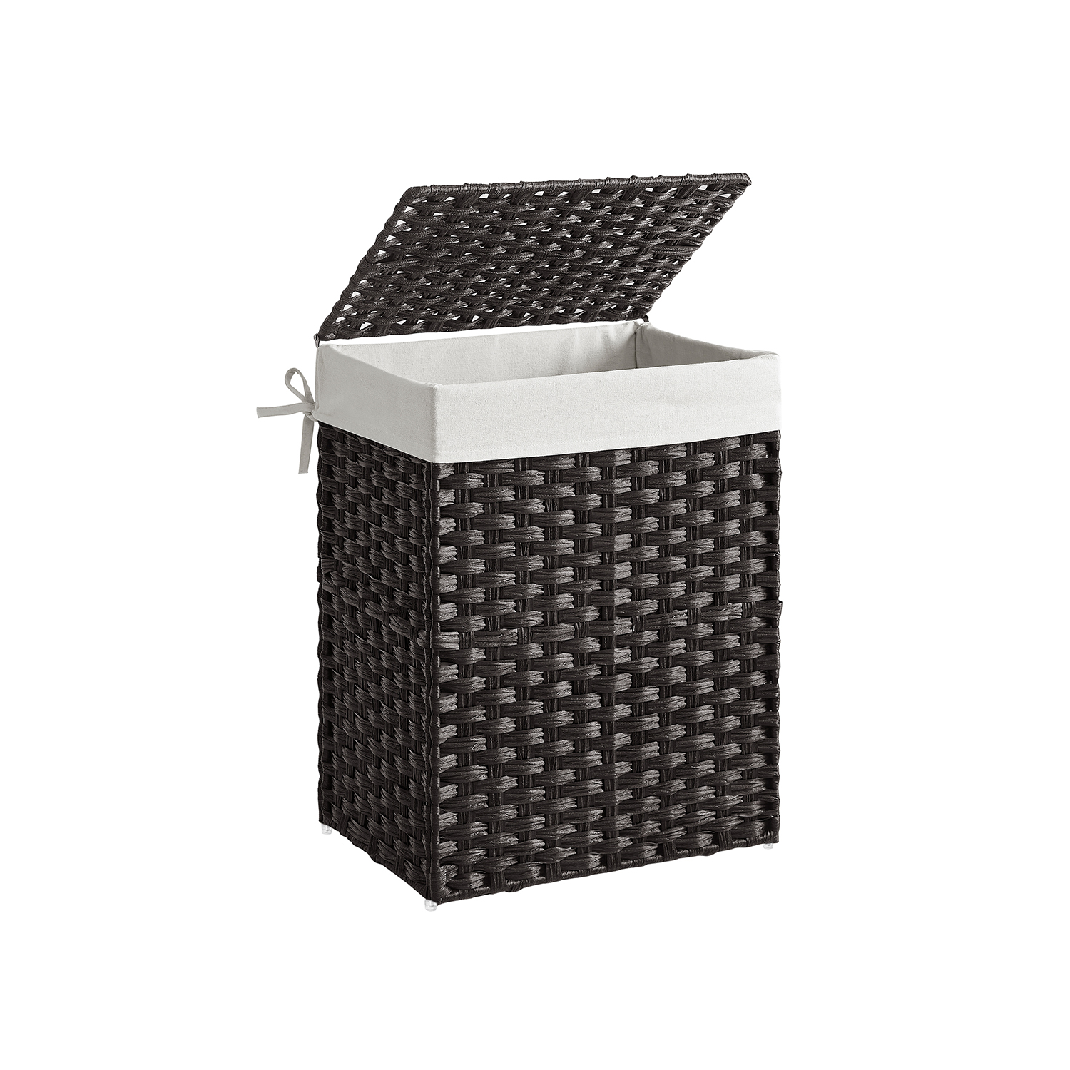 Pesukorv polürotangist  90L, must