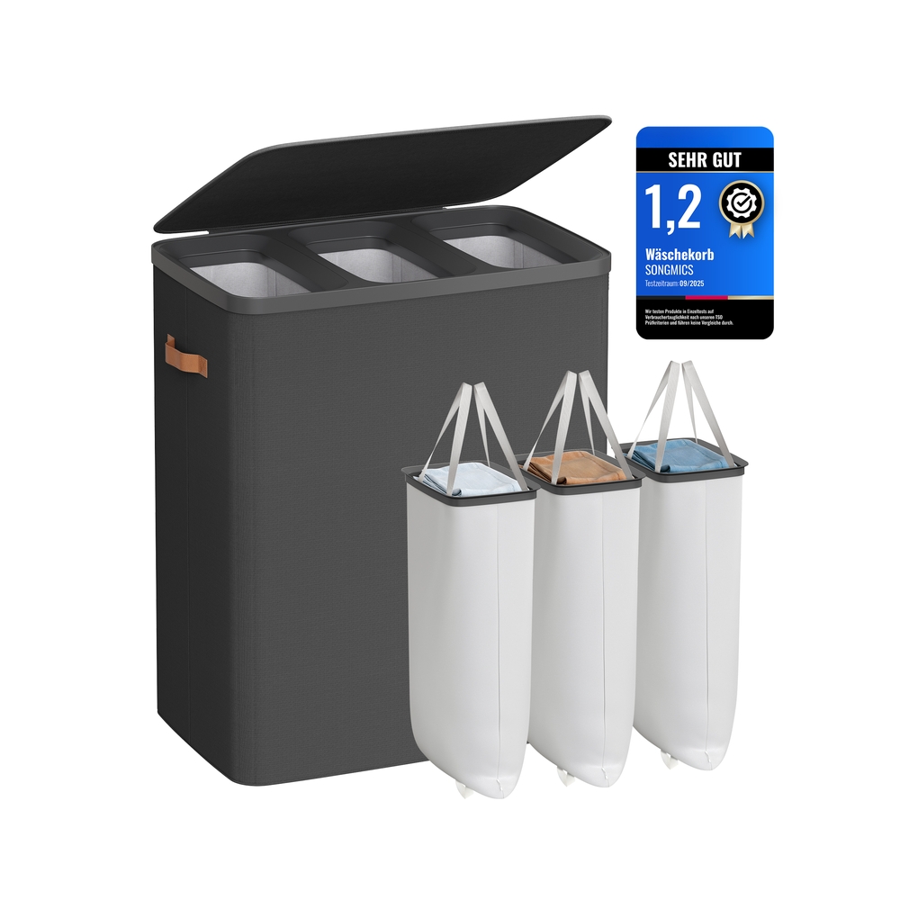 190 L pesukorv, 3 sektsiooni, tindimust