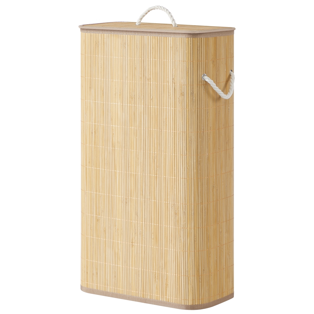 Pesukorv kaanega, 60 l, bambusest pesukorv