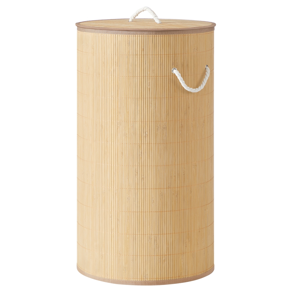 Pesukorv kaanega, 90 l, bambusest pesukorv