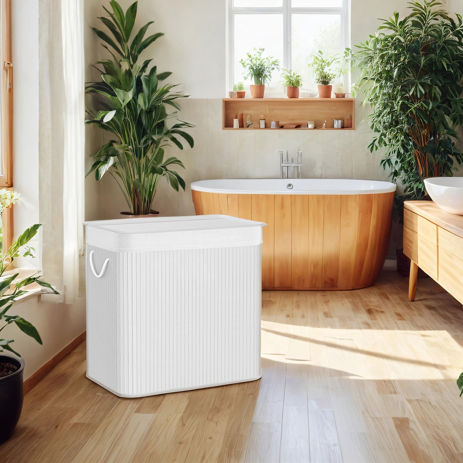 Pesukorv, pesukoguja 150 L, 3 sektsiooni