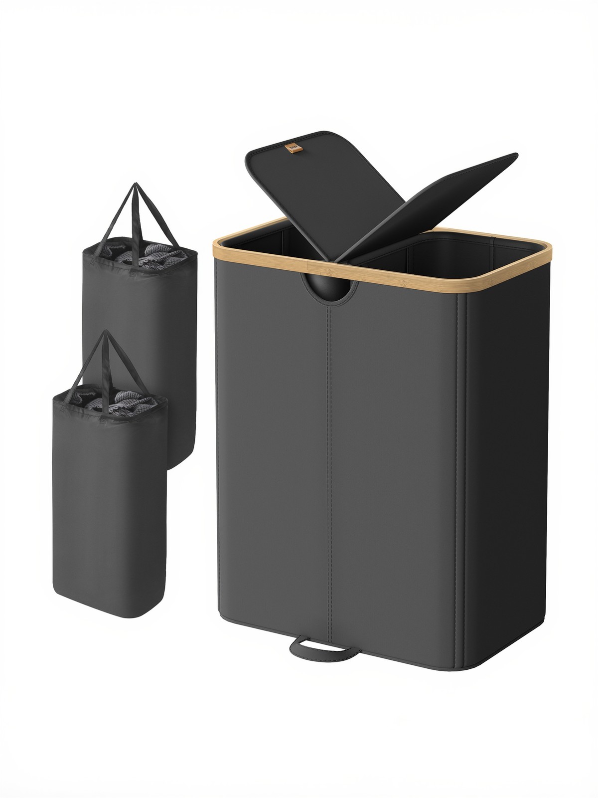 Pesukast kahe sektsiooniga, eemaldatavad pesukotid, pesukorv kaanega