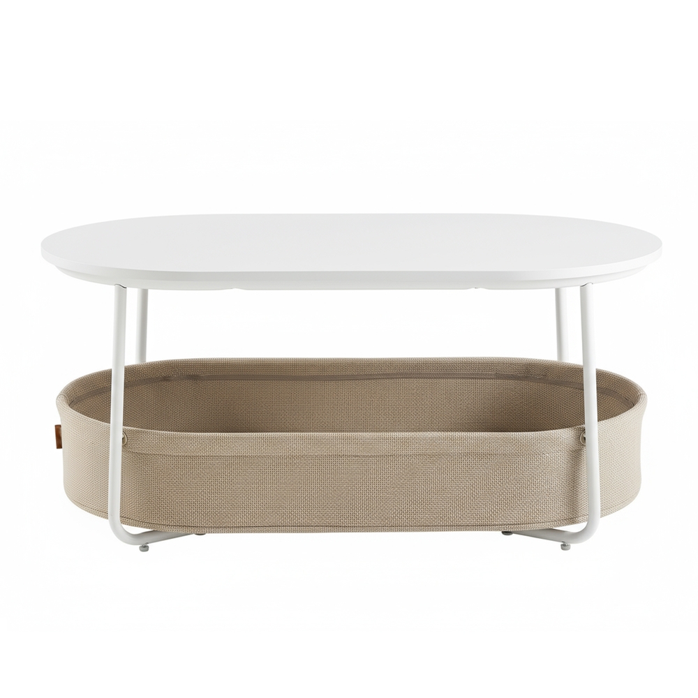 Elutoa laud riidest korviga, abilaud panipaigaga, metallraam