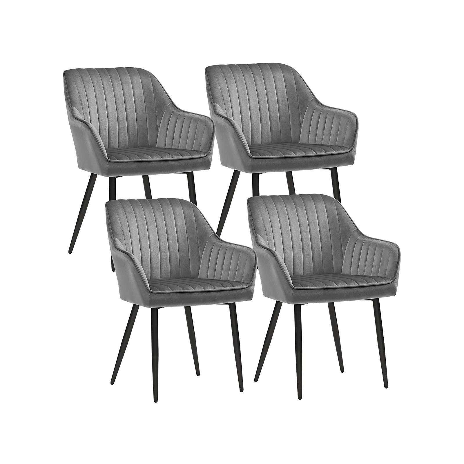 Söögitool, 4 tk komplekt (49 cm) helehall
