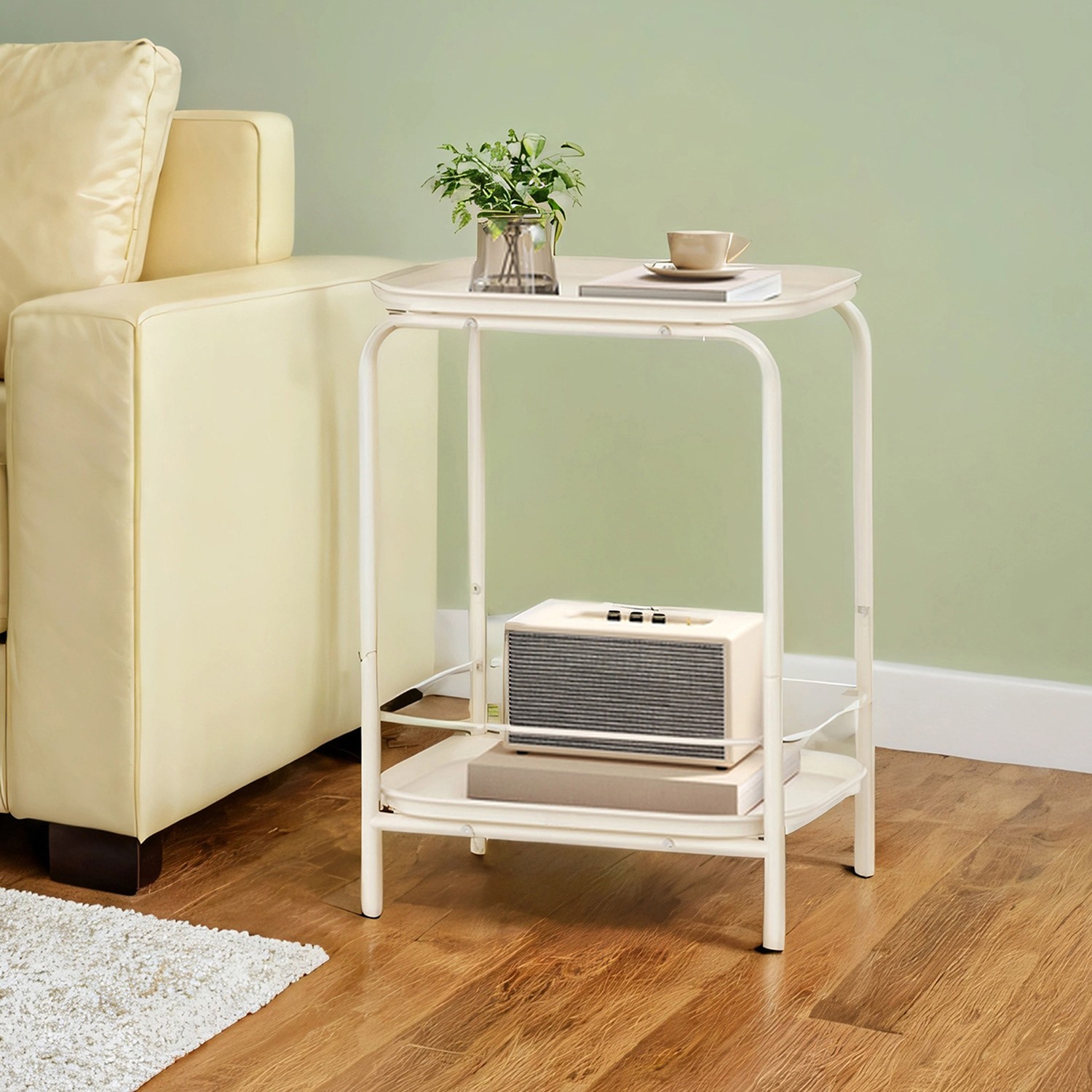 Kahetasandiline öökapp, väike abilaud, moodne kohvilaud