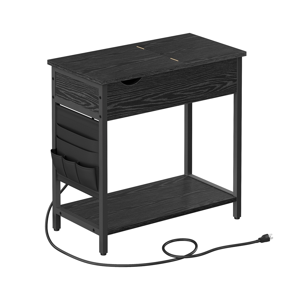 Külglaud, öökapp pistikupesade ja USB-portidega