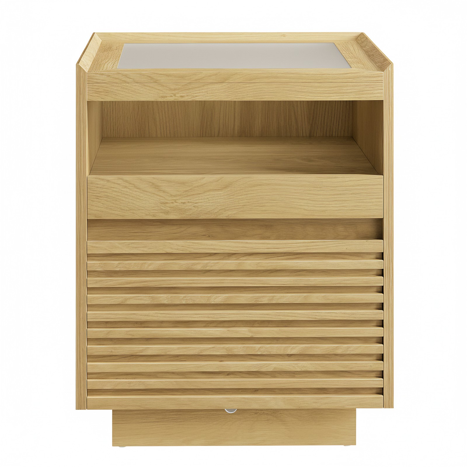 Öökapp LED-valgustusega, abilaud, sahtliga