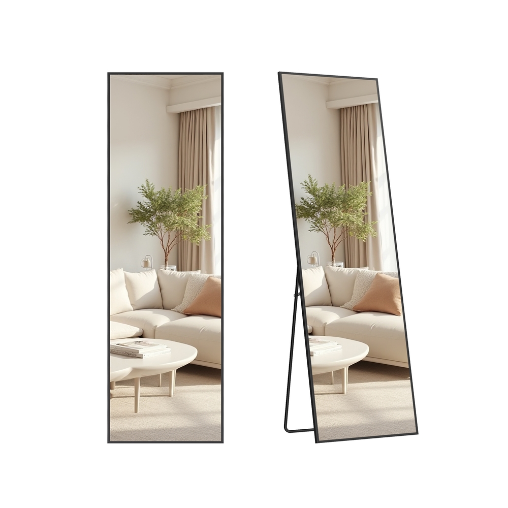 Ristkülikukujuline täispikk peegel vastupidava raamiga moodsatesse ruumidesse, tindimust