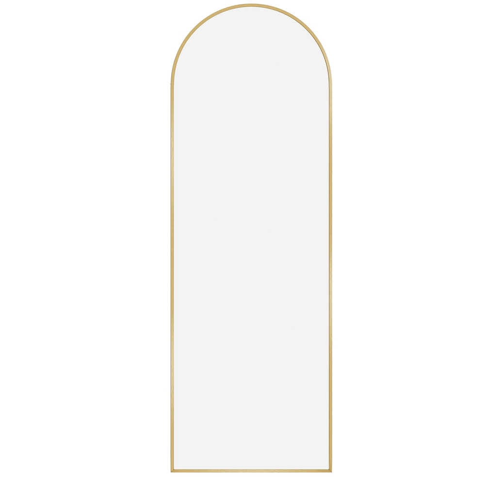 Põrandapeegel 160 x 50 cm, alumiiniumraam, kumer karastatud klaas