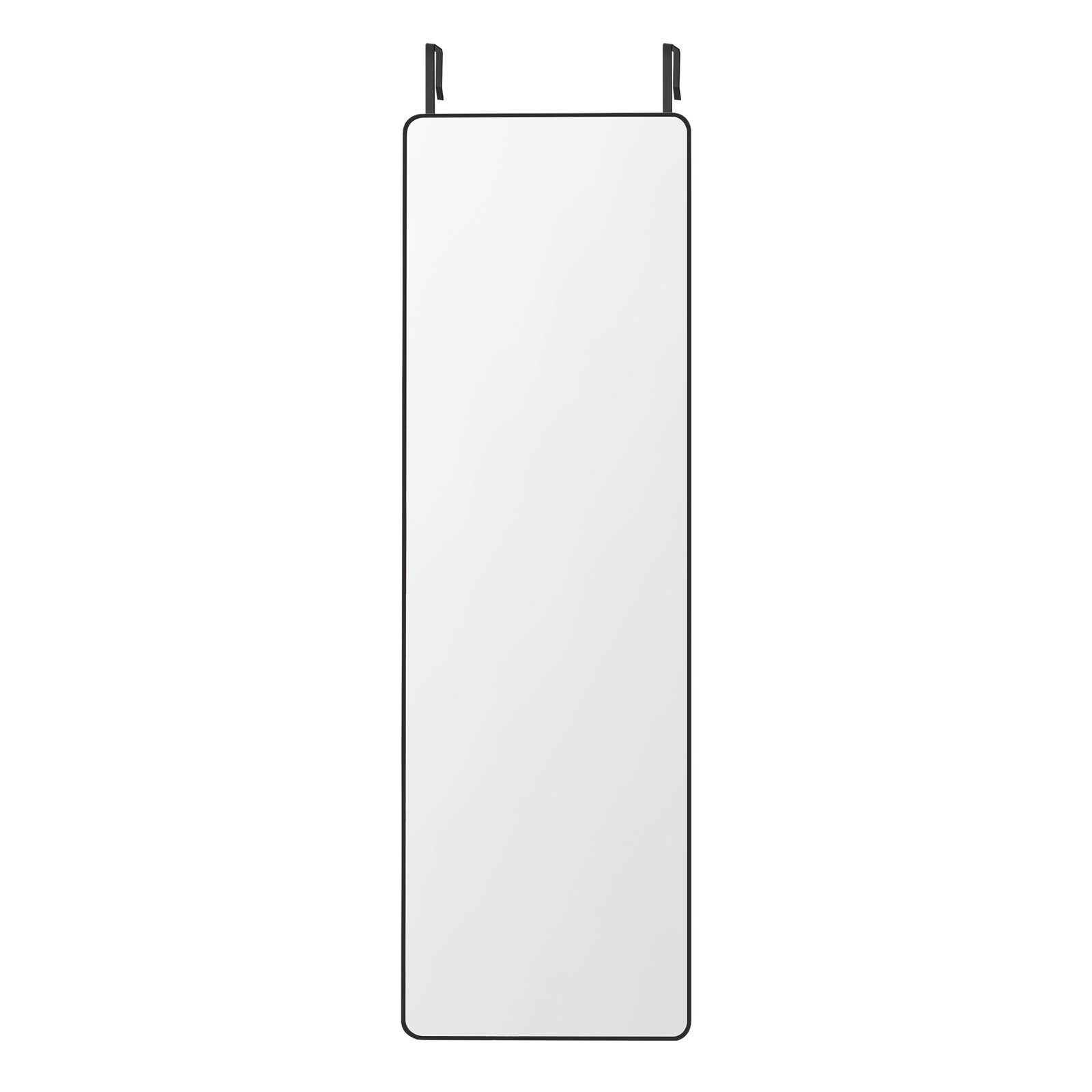 Täispikkuses peegel (120 x 40 cm), seinale või uksele kinnitatav peegel, alumiiniumraam, karastatud klaas