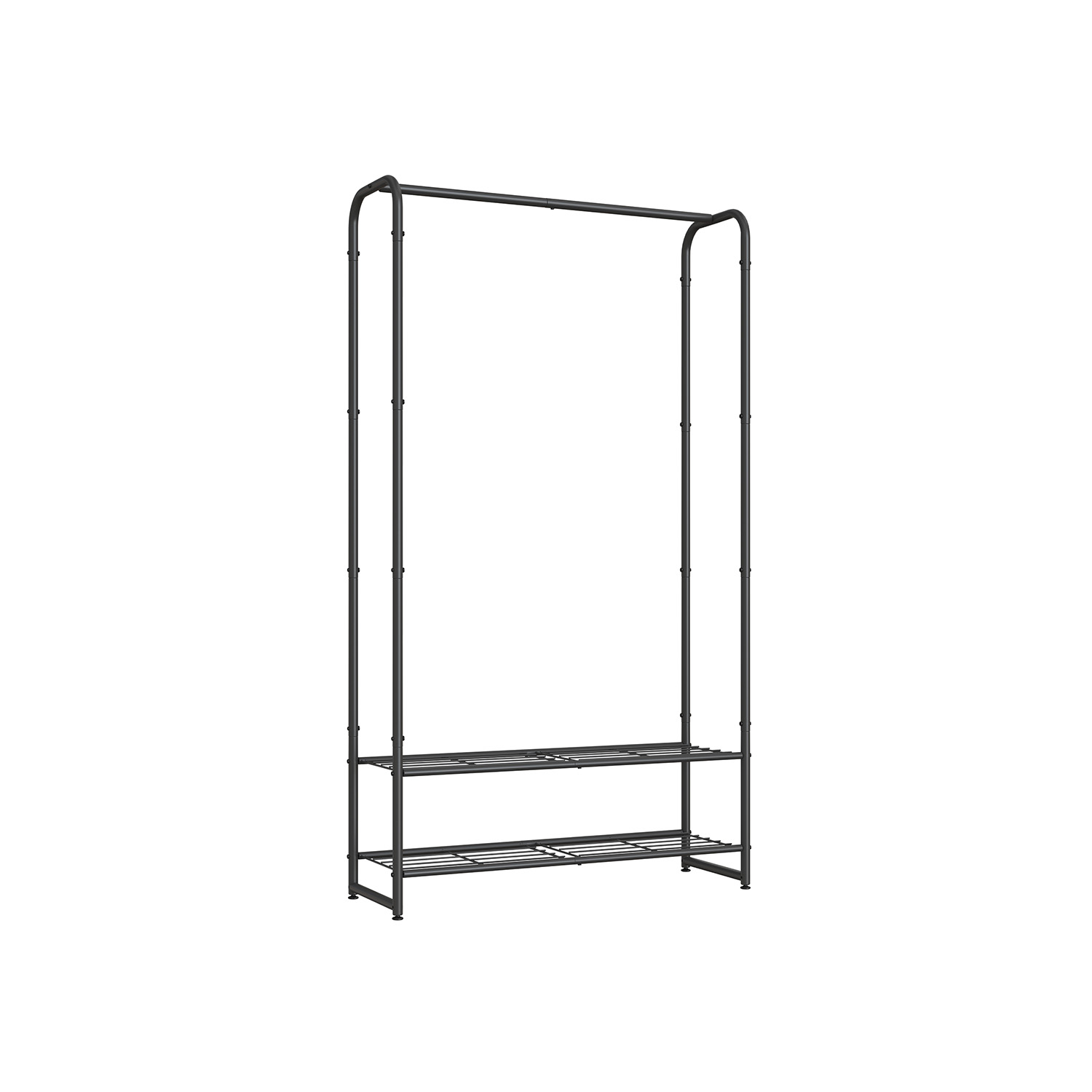 Riiulitega riidenagi 29 x 73 x 158,4 cm mattmust