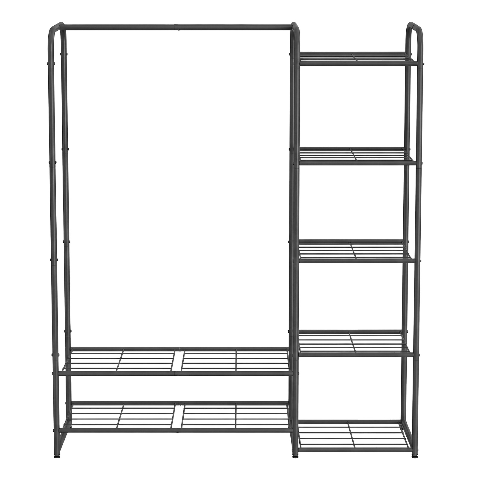 Riidepuuraam, riiulitega riidekapp, metallist