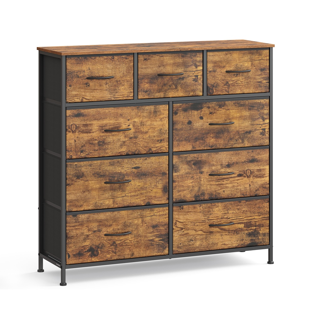 Kummut, riidekapp, 9 kangast sahtlit