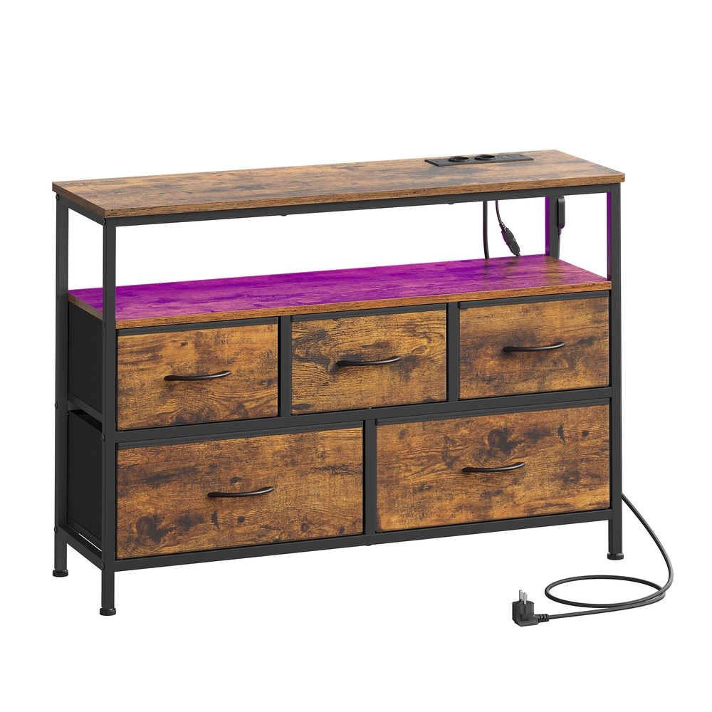 LED-valgustusega kummut, külglaud, elutoa kummut