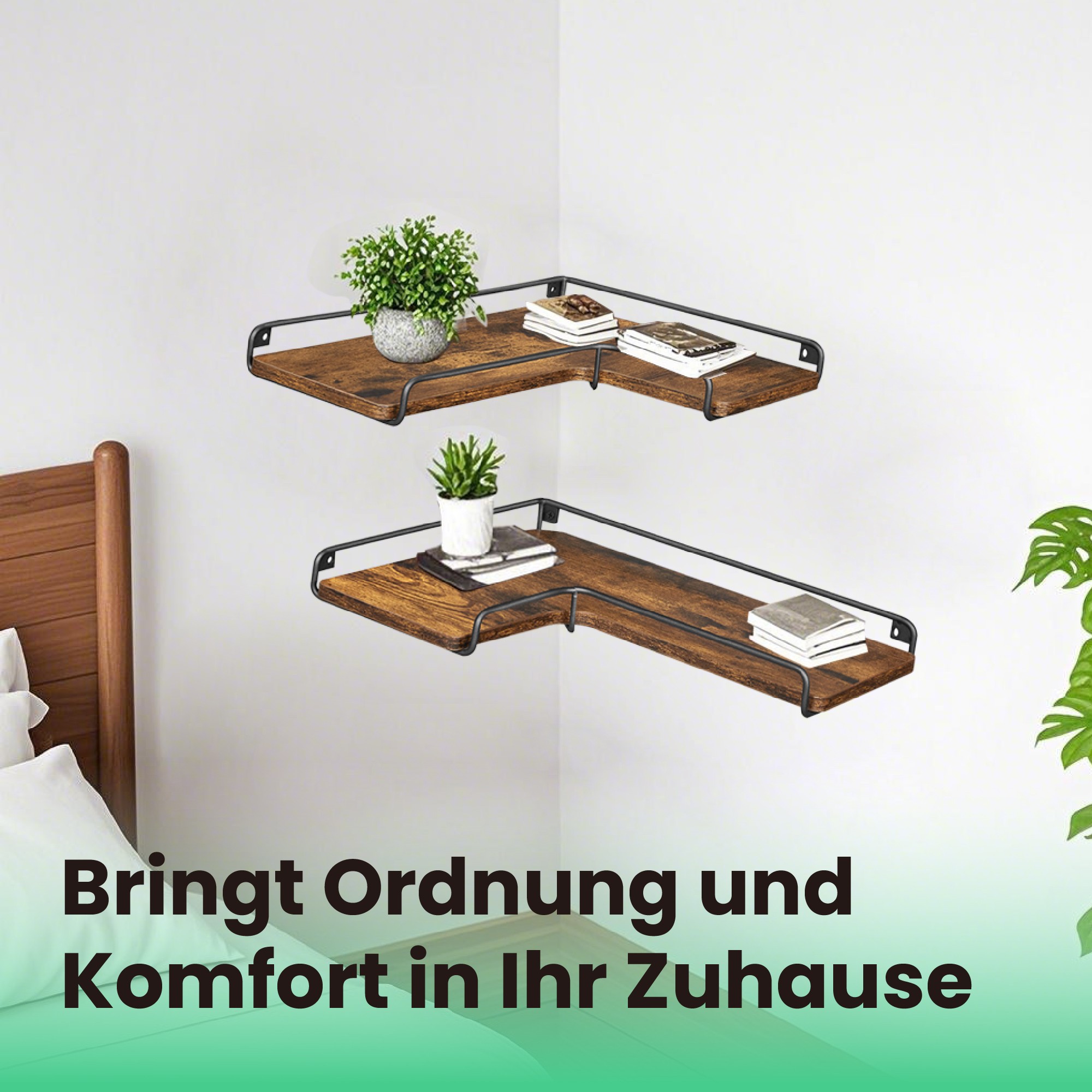 L-kujuline nurgariiul, 2-osaline komplekt, seinariiul