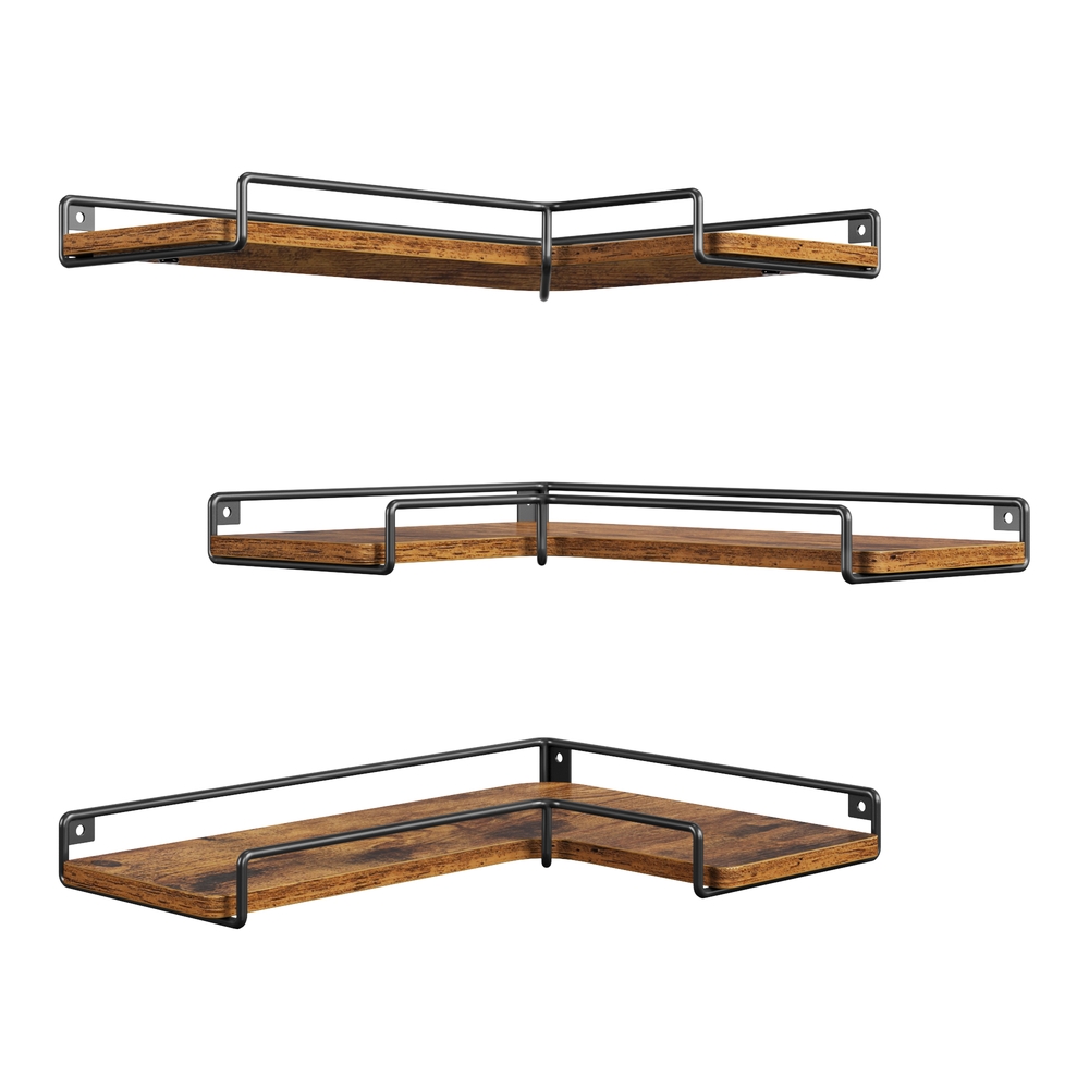 L-kujuline nurgariiul, 3 tk komplekt, seinariiul