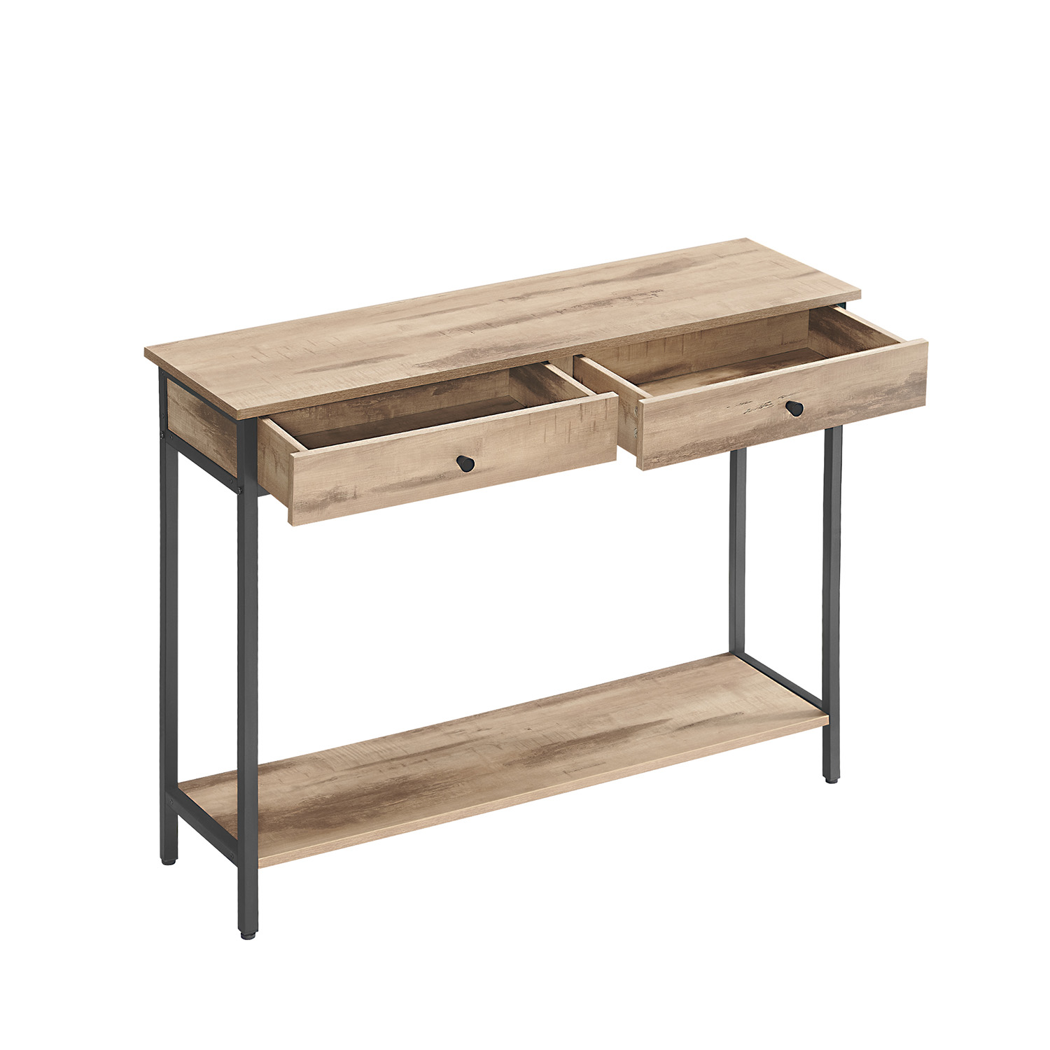 Konsoollaud 2 sahtliga kaamelipruun-tindimust