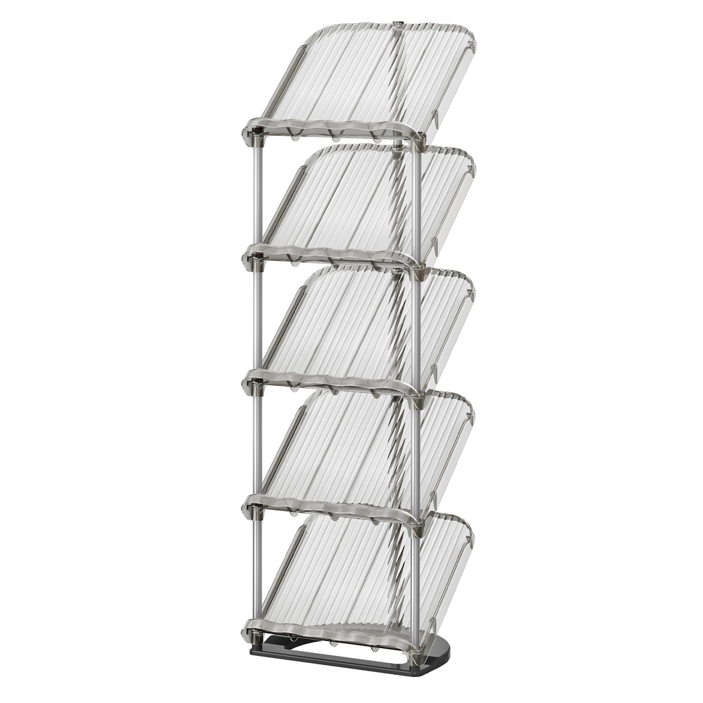 Jalanõuriiul, 5-astmeline, kaldus disain