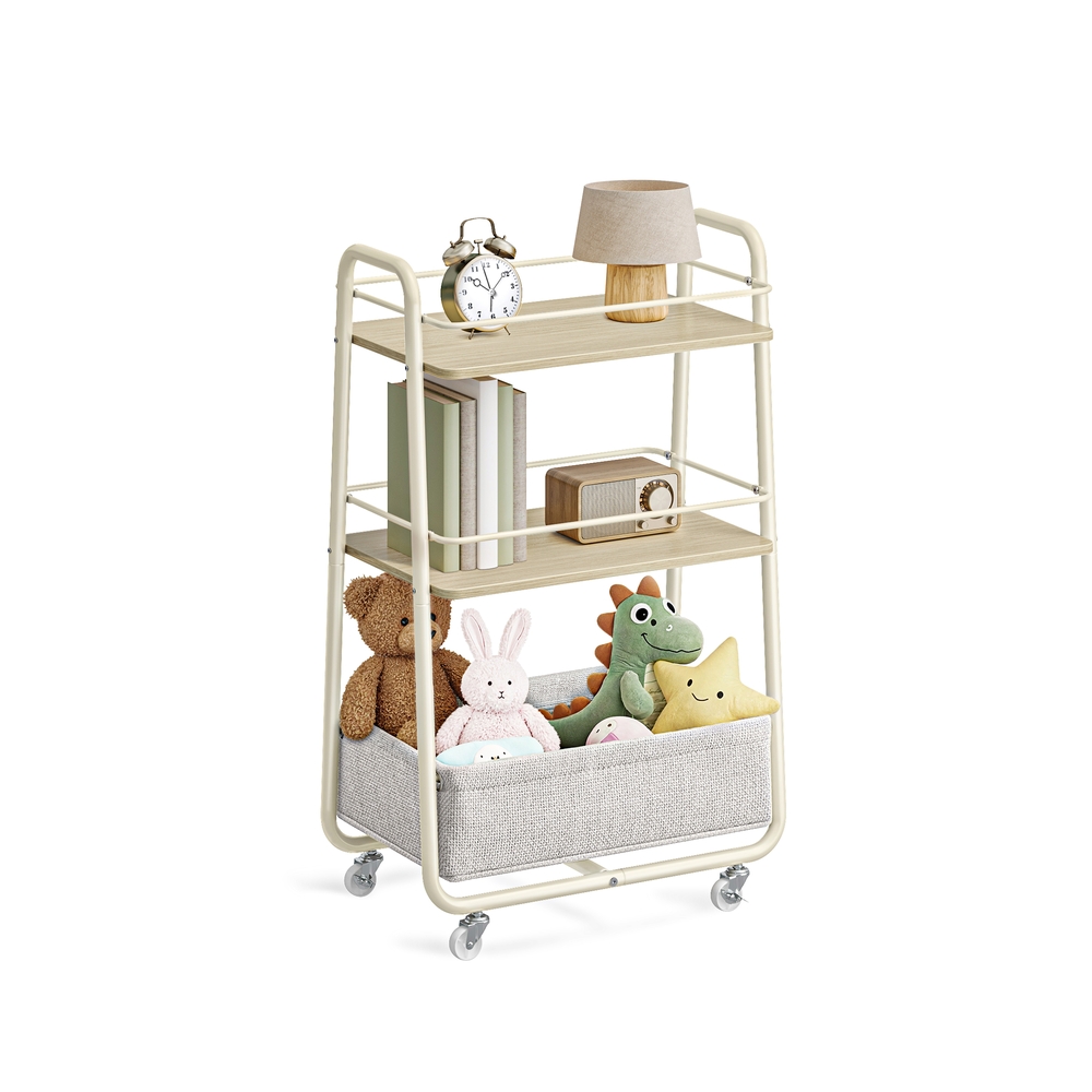 Käru riidest korviga, naturaalne beež-kreemjasvalge