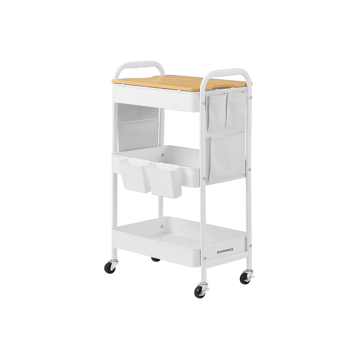 3 metallvõre alust pilvevalge