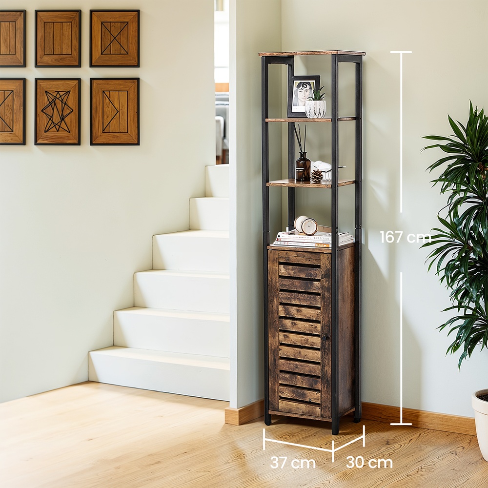 Kõrge kapp, kitsas köögikapp, vannitoakapp