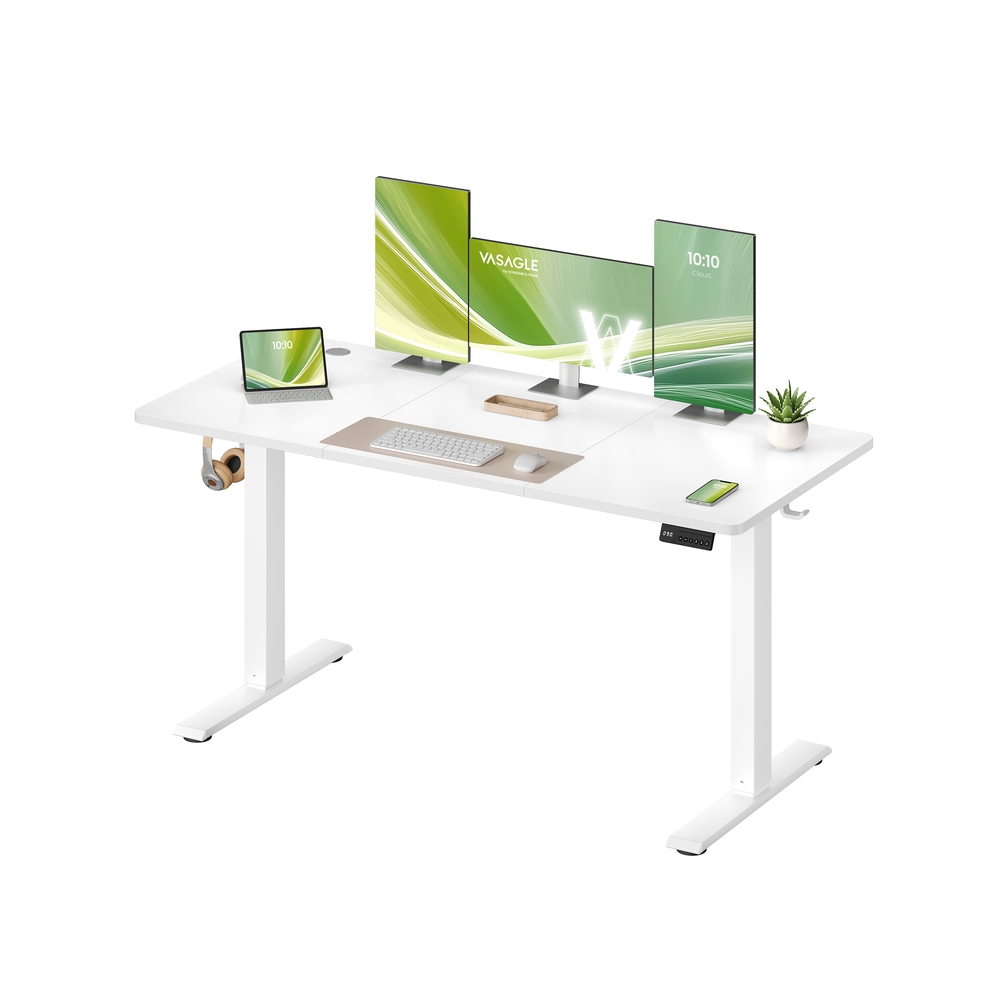 Elektriline laud mälufunktsiooniga, 4 kõrguse seadistust, pilvevalge