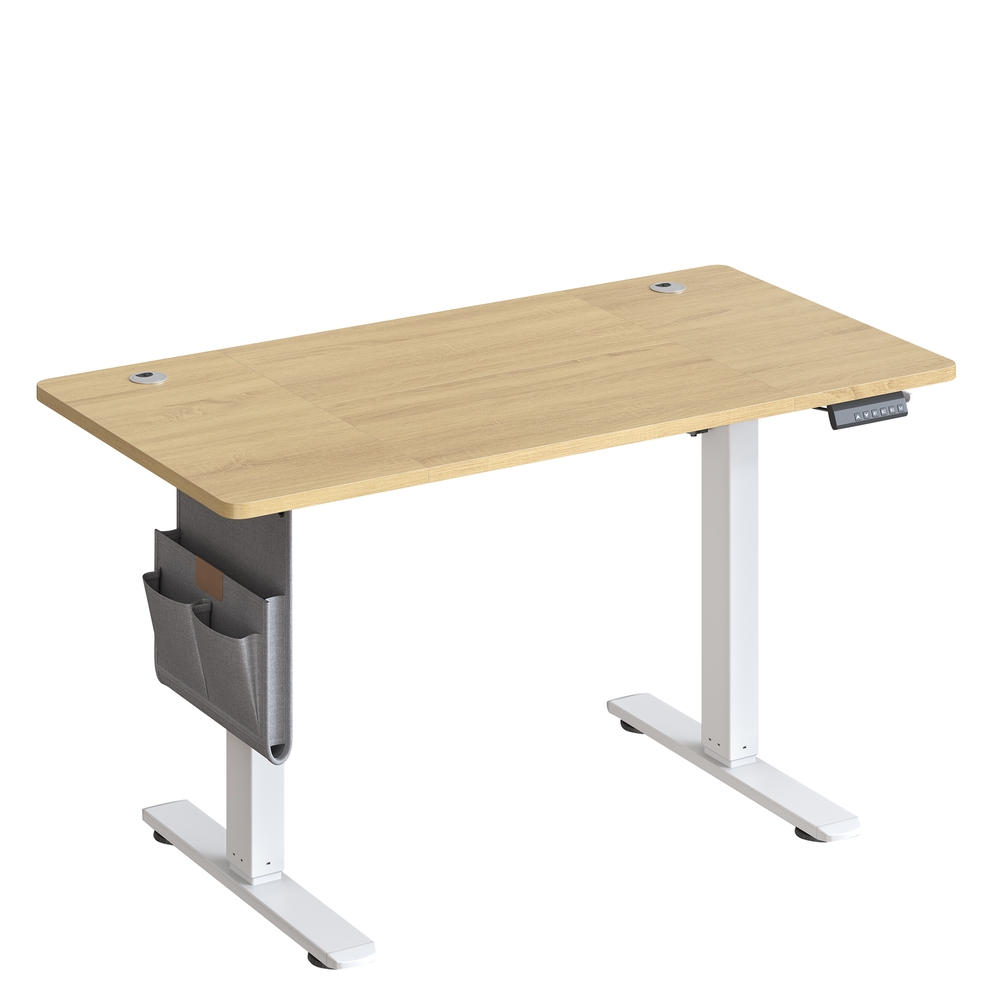 Kõrguses reguleeritav laud, 120 x 60 cm, mälufunktsioon