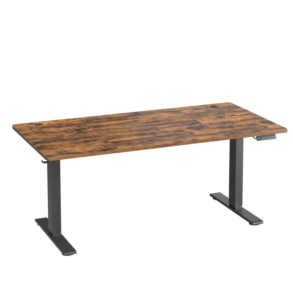 Kõrguses reguleeritav elektriline laud, 160 x 80 cm, USB-C pordiga