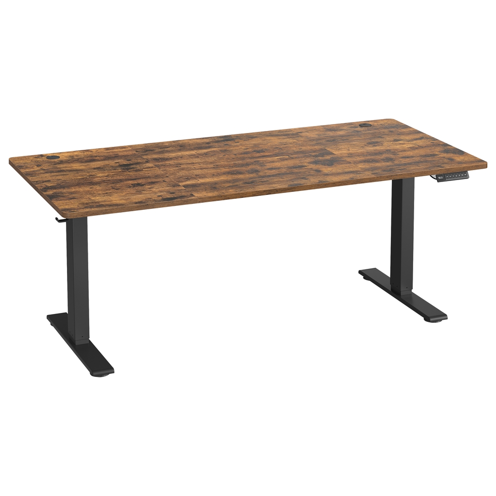 Kõrguses reguleeritav elektriline laud, 180 x 80 cm, USB-C pordiga