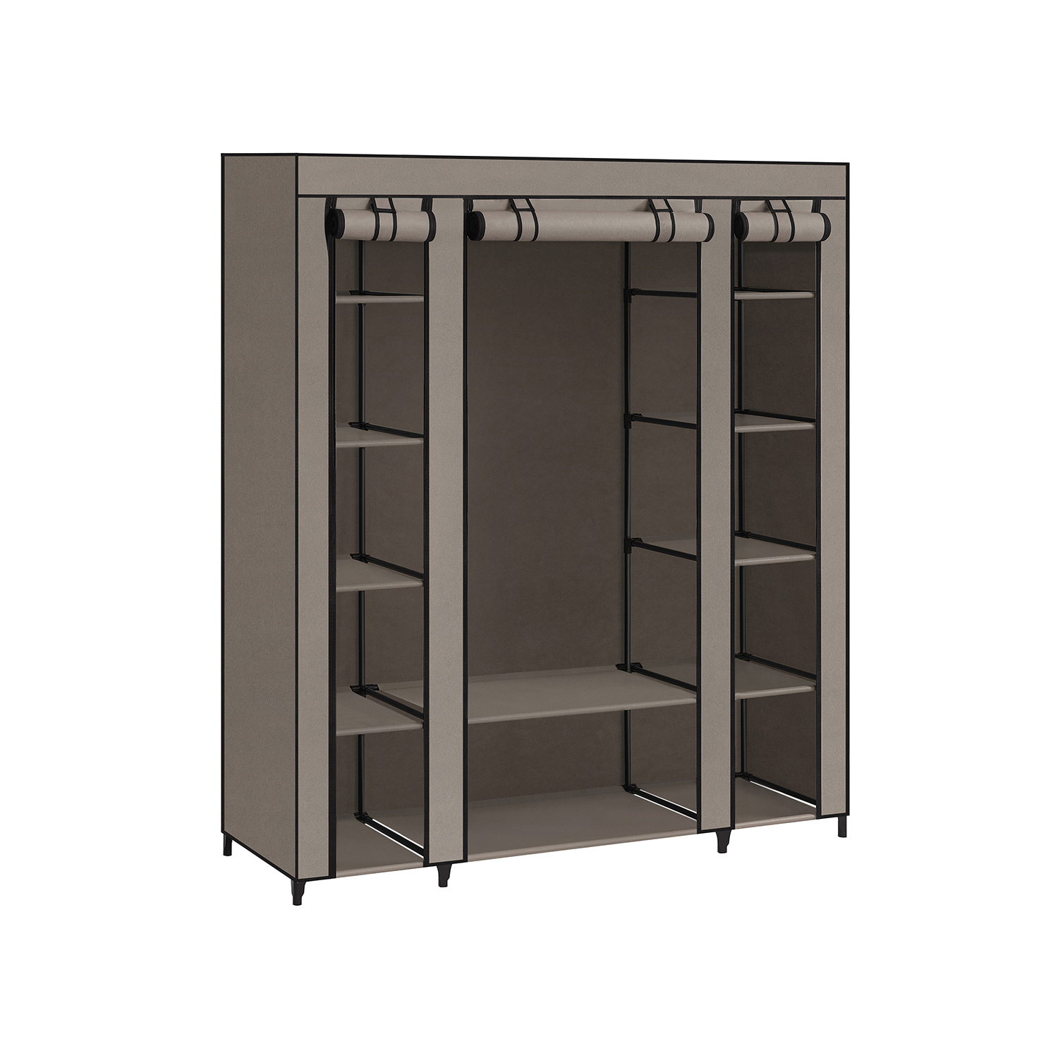 Kokkupandav riidepuuga riidekapp