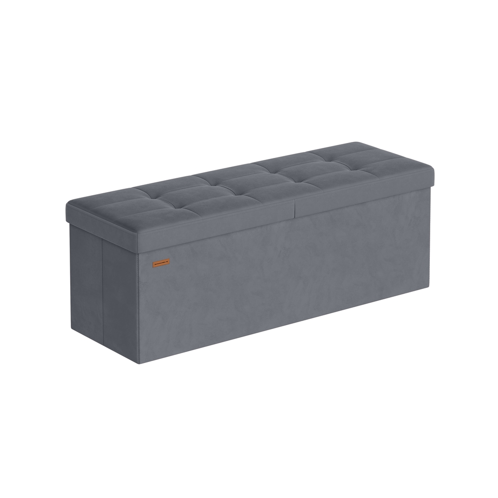 38 x 110 x 38 cm pink panipaigaga ja hingedega kaanega, kiltkivihall