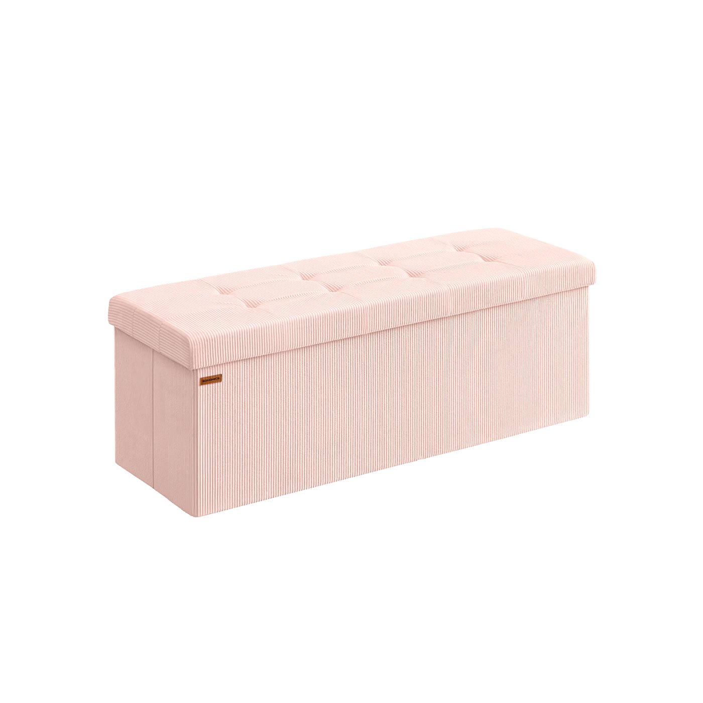 Hoiulaekaga pink ja kokkupandav tumba, 38 x 76 x 38 cm, kandevõime kuni 300 kg, esikusse või magamistuppa