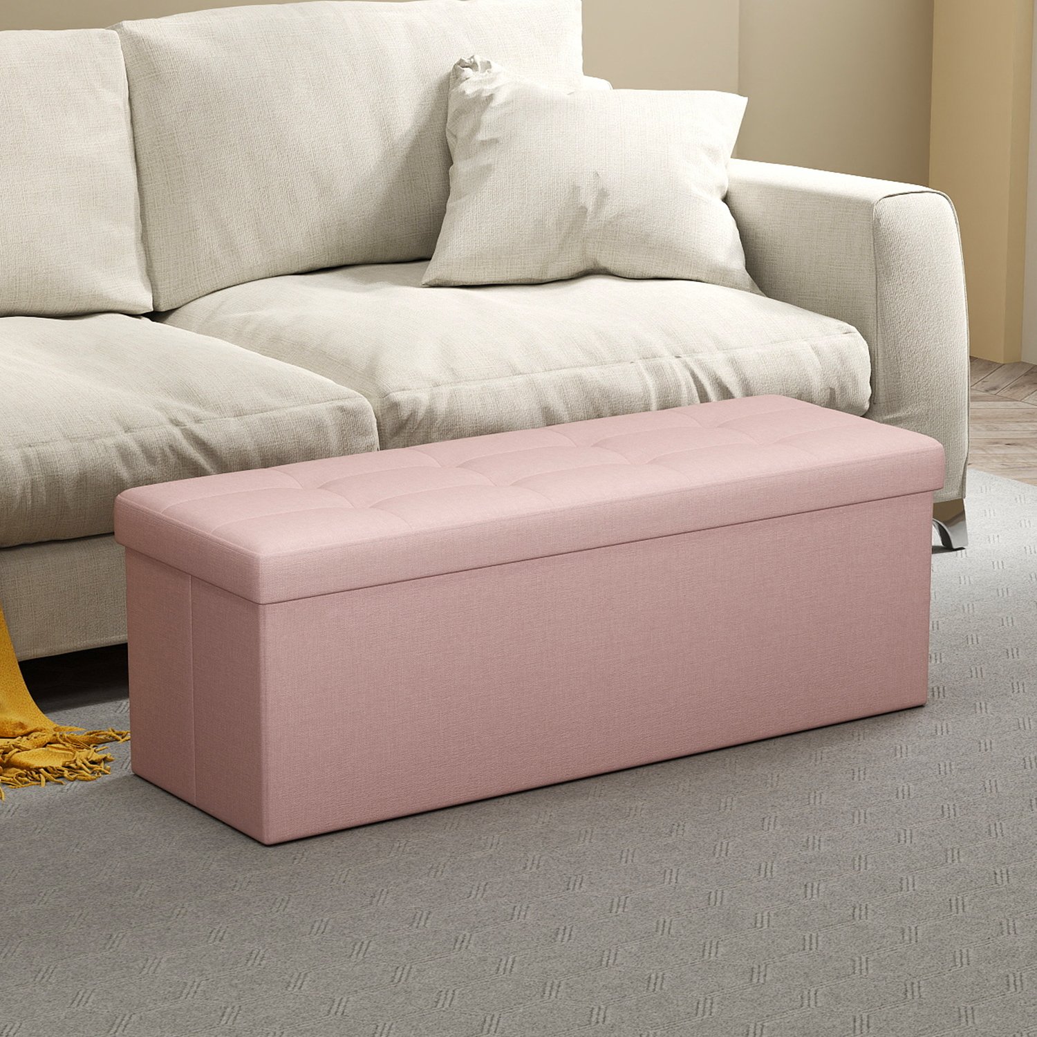 Istmepink koos panipaigaga, 38 x 110 x 38 cm, istumiskast
