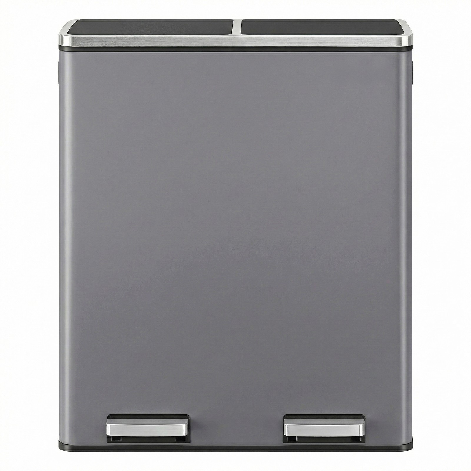 60-liitrine prügikast kahe sektsiooniga, eemaldatavate sisemiste ämbrite ja pedaaliga