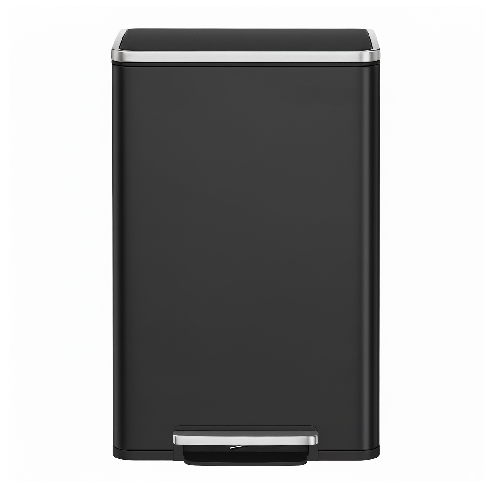 50L prügikast, pehmelt sulguv kaas, eemaldatav plastsisetükk