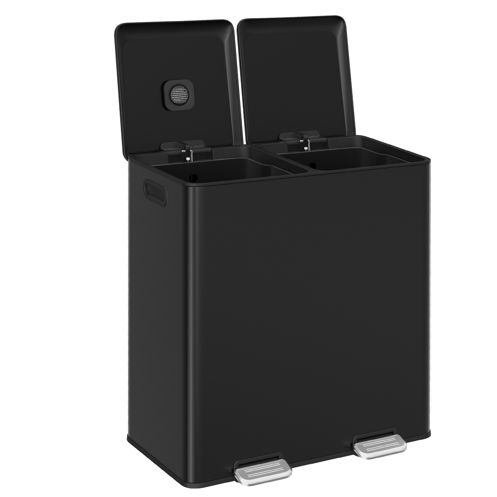 Köögiprügikast, 2 x 30 l, 2 sektsiooni