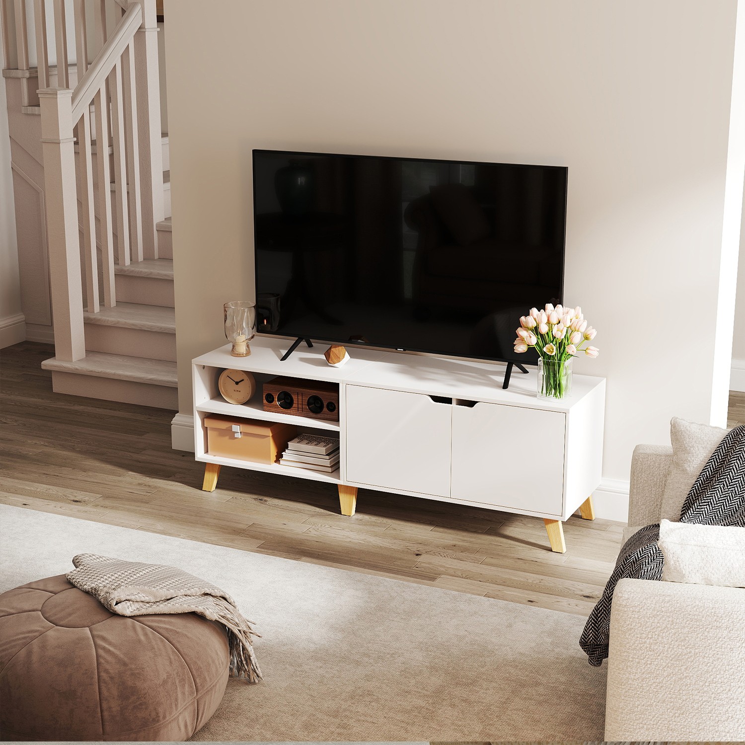 Telerikapp, telerilaud kahe uksega, 140 cm pikk