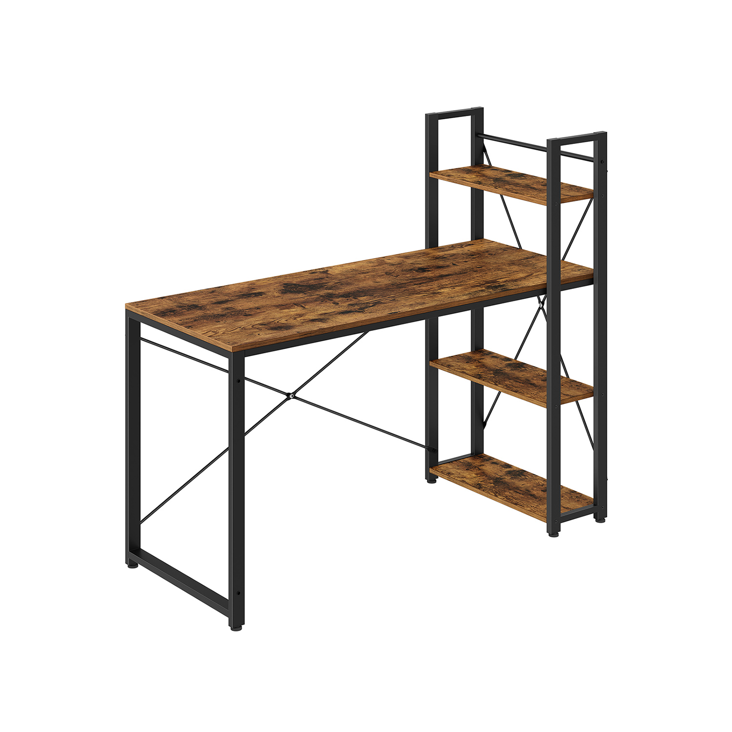 Arvutilaud riiulitega paremal või vasakul