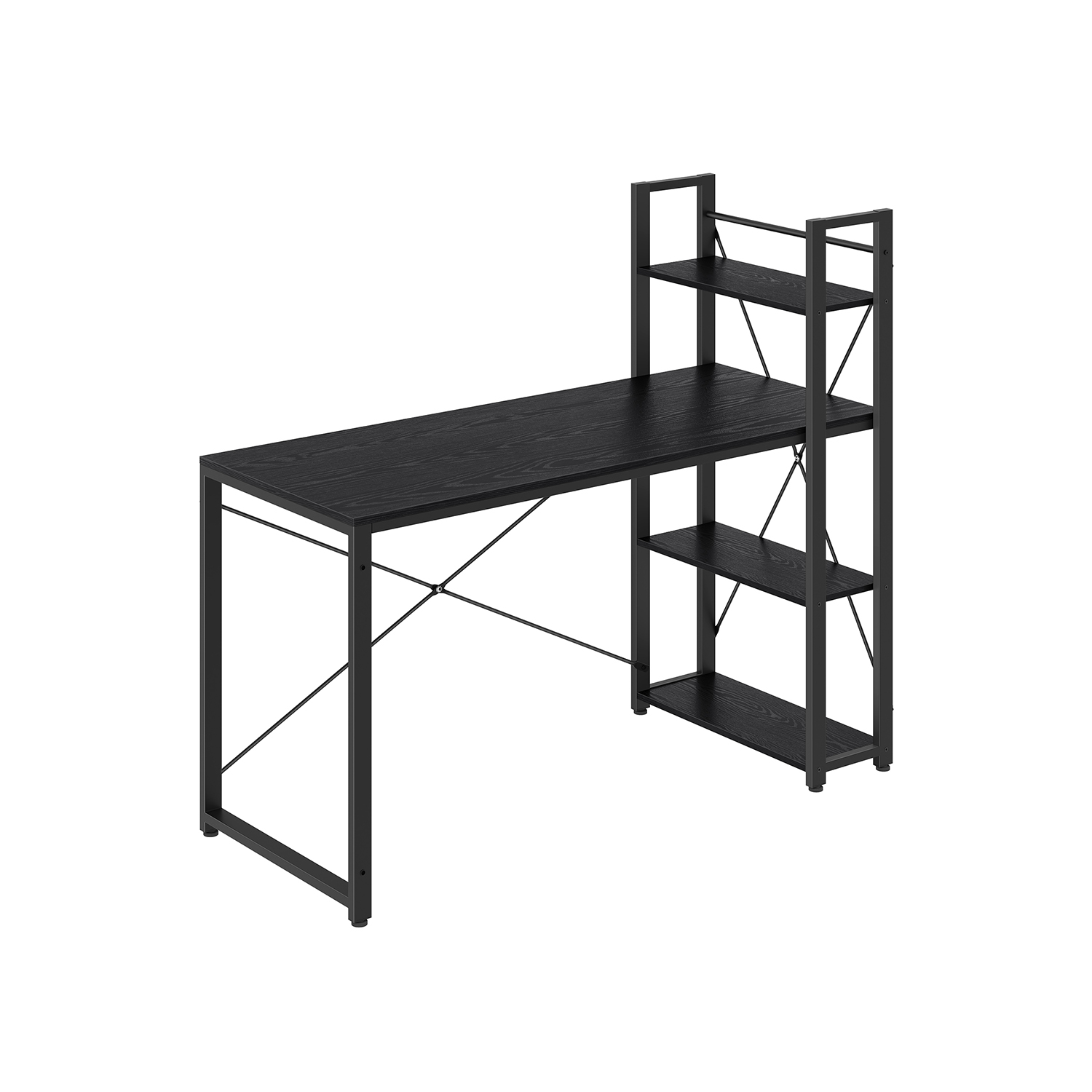 Arvutilaud riiulitega paremal või vasakul