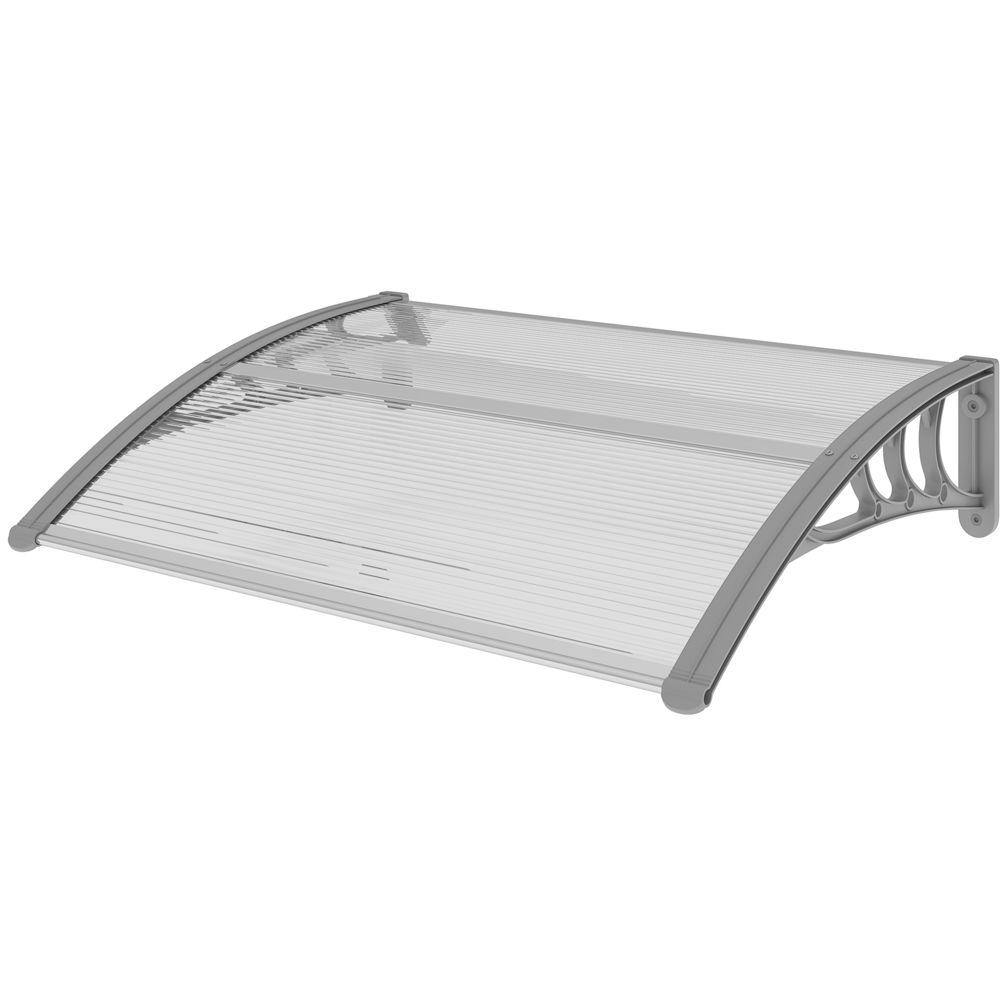 Varikatus, välisukse varikatus, katus sissepääsudele ja akendele, 100P x 75L x 23K cm, hõbedane