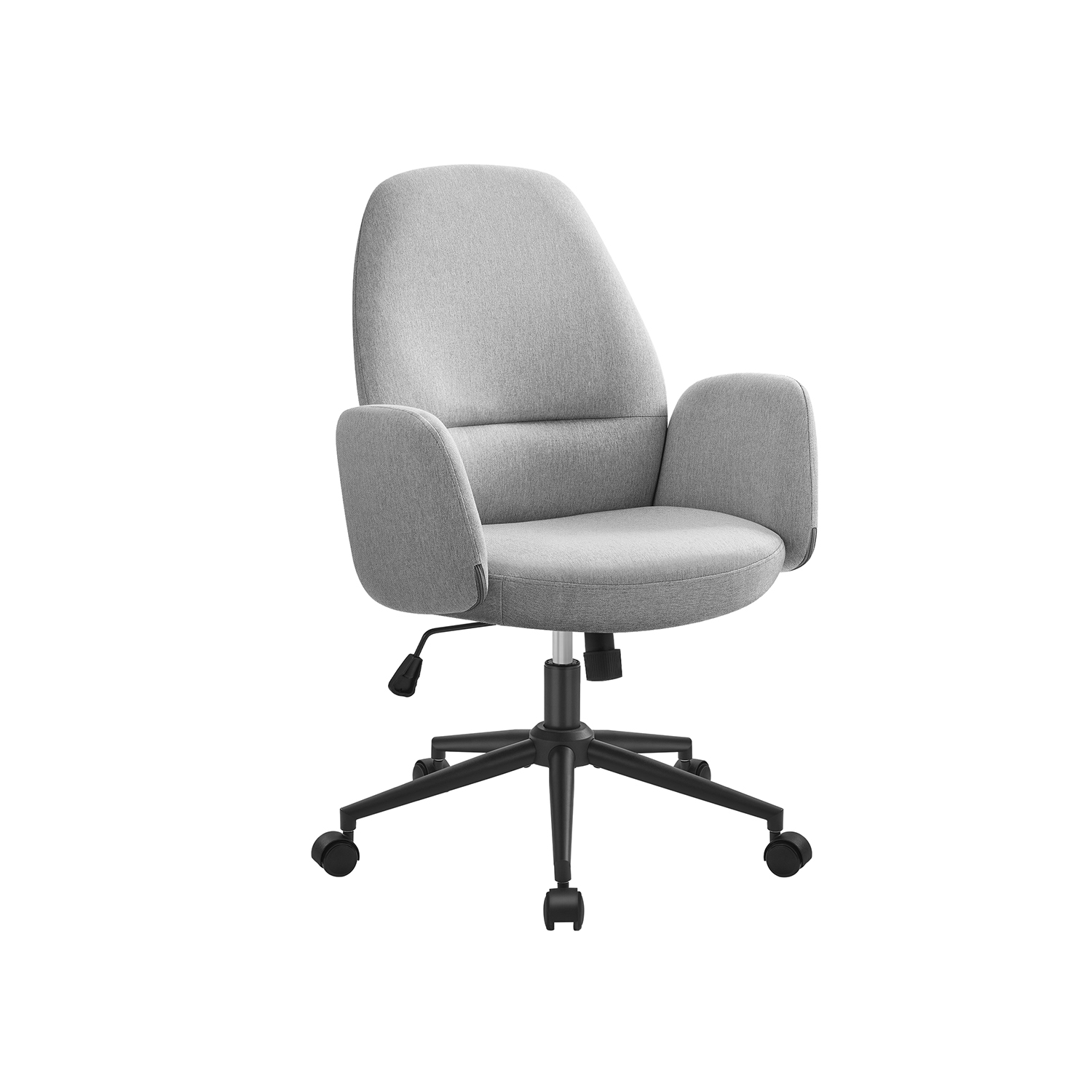 Pöörlev tool kõrguse reguleerimisega käetugedega tuvi hall