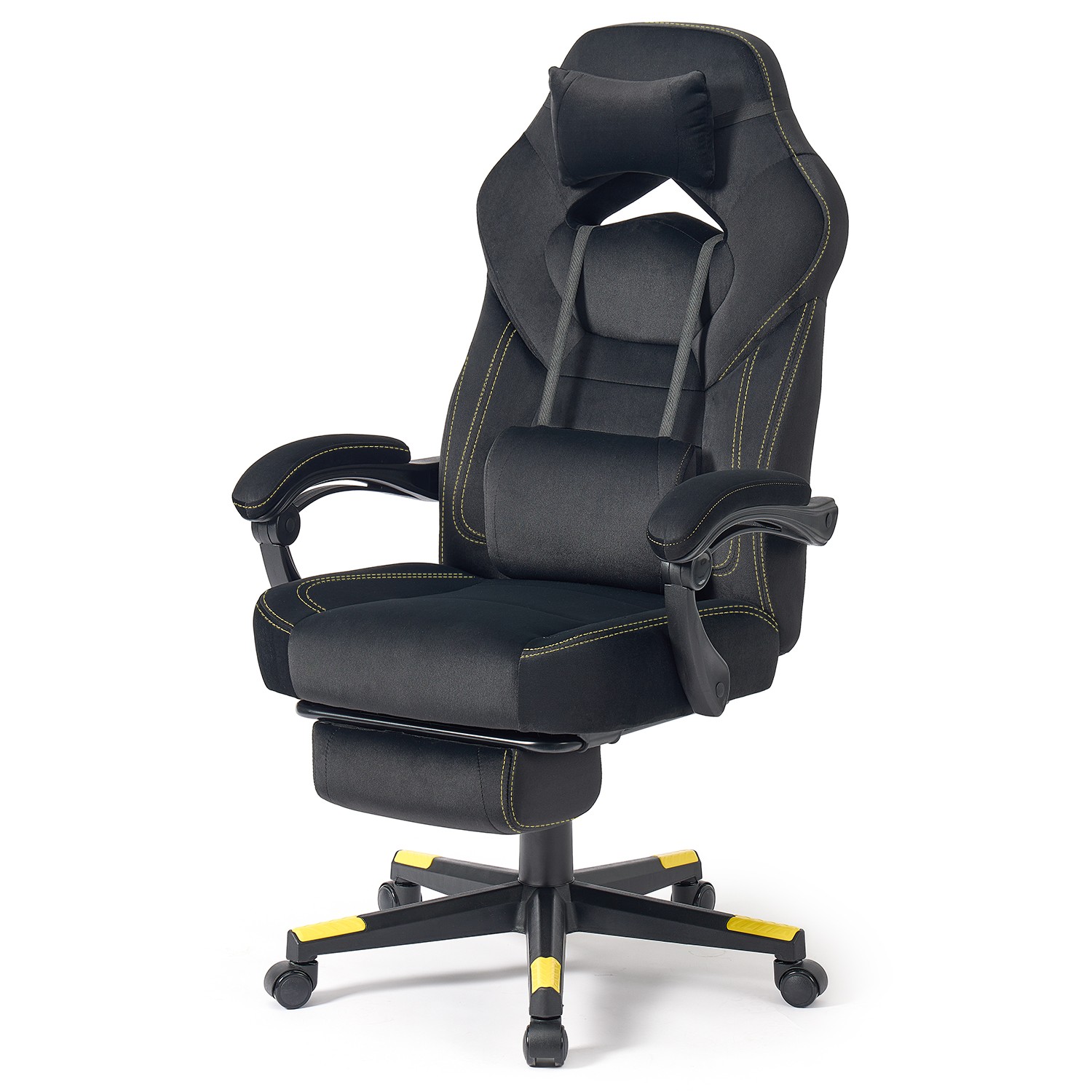 Kontoritool reguleeritava kõrgusega, ergonoomiline juhitool, kokkupandav jalatugi