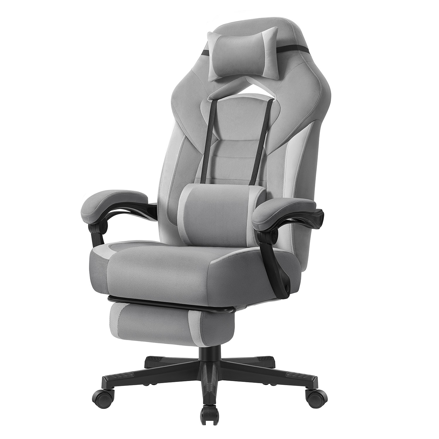 Kontoritool reguleeritava kõrgusega, ergonoomiline juhitool, kokkupandav jalatugi