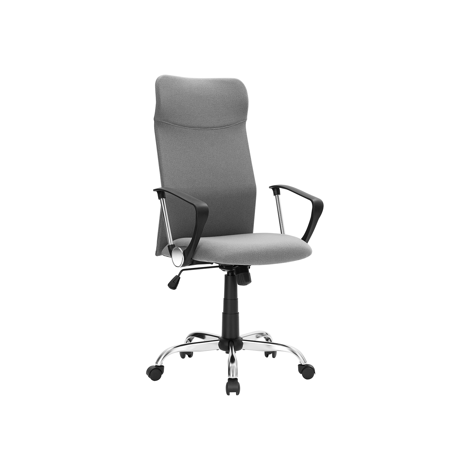 Ergonoomiline kontoritool ja pöördtool, polsterdatud iste, kõrgus reguleeritav ja kallutatav, kuni 120 kg