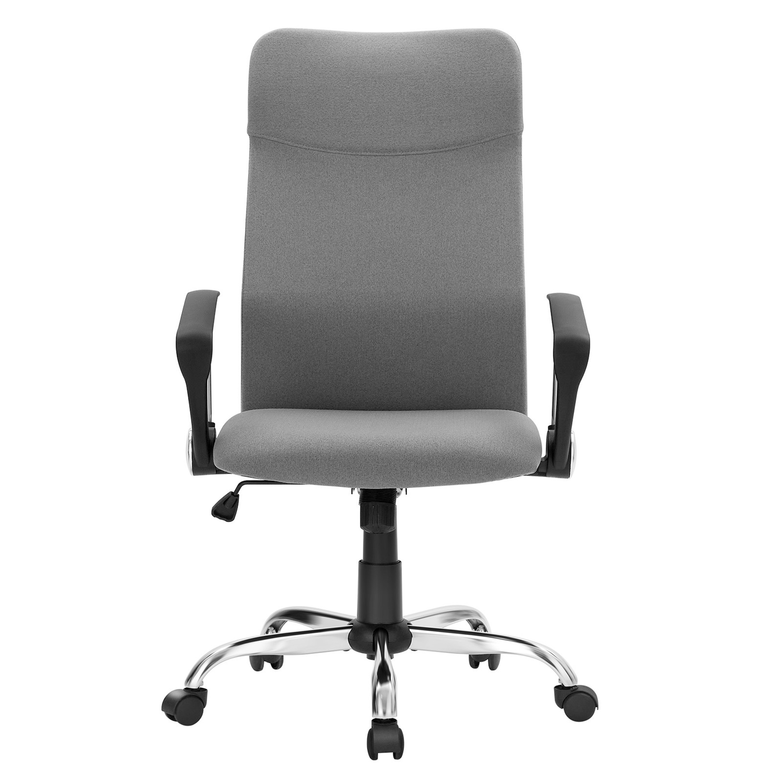 Kontoritool reguleeritava kõrgusega, ergonoomiline ja pöörlev, polsterdatud istmega